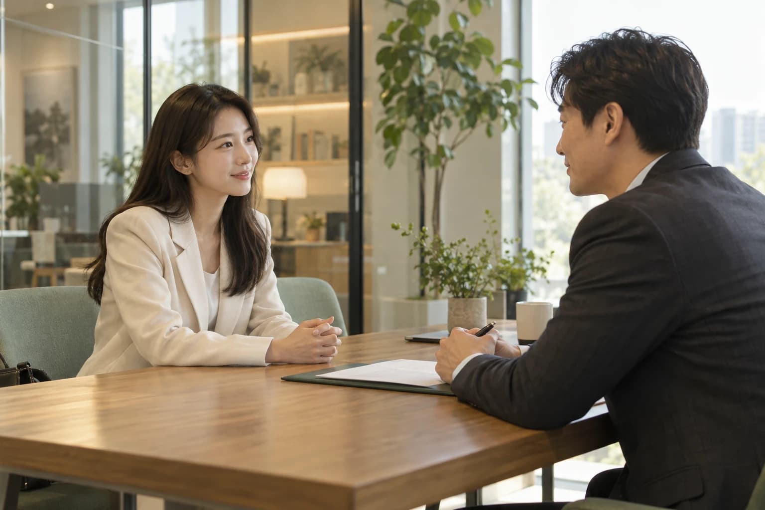 업무와 커리어를 준비하는 장면의 AI 연출 이미지